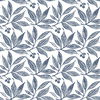Chokeberry Block Print Navy & White Wallpaper thumbnail 0