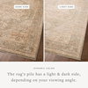 Chris Loves Julia x Loloi Palma Rug, 1'6" length x 1'6" width thumbnail 3