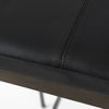 Millie 16.75L x 17.75W x 30.25H Black Leather Seat with Metal Frame Bar Stool thumbnail 8