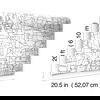Cubist Cityscape Black Peel & Stick Wallpaper thumbnail 6