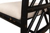 Brighton Bamboo Side Chair Black, by Sarreid, 1'10" length x 1'5" width x 3'3" height thumbnail 8