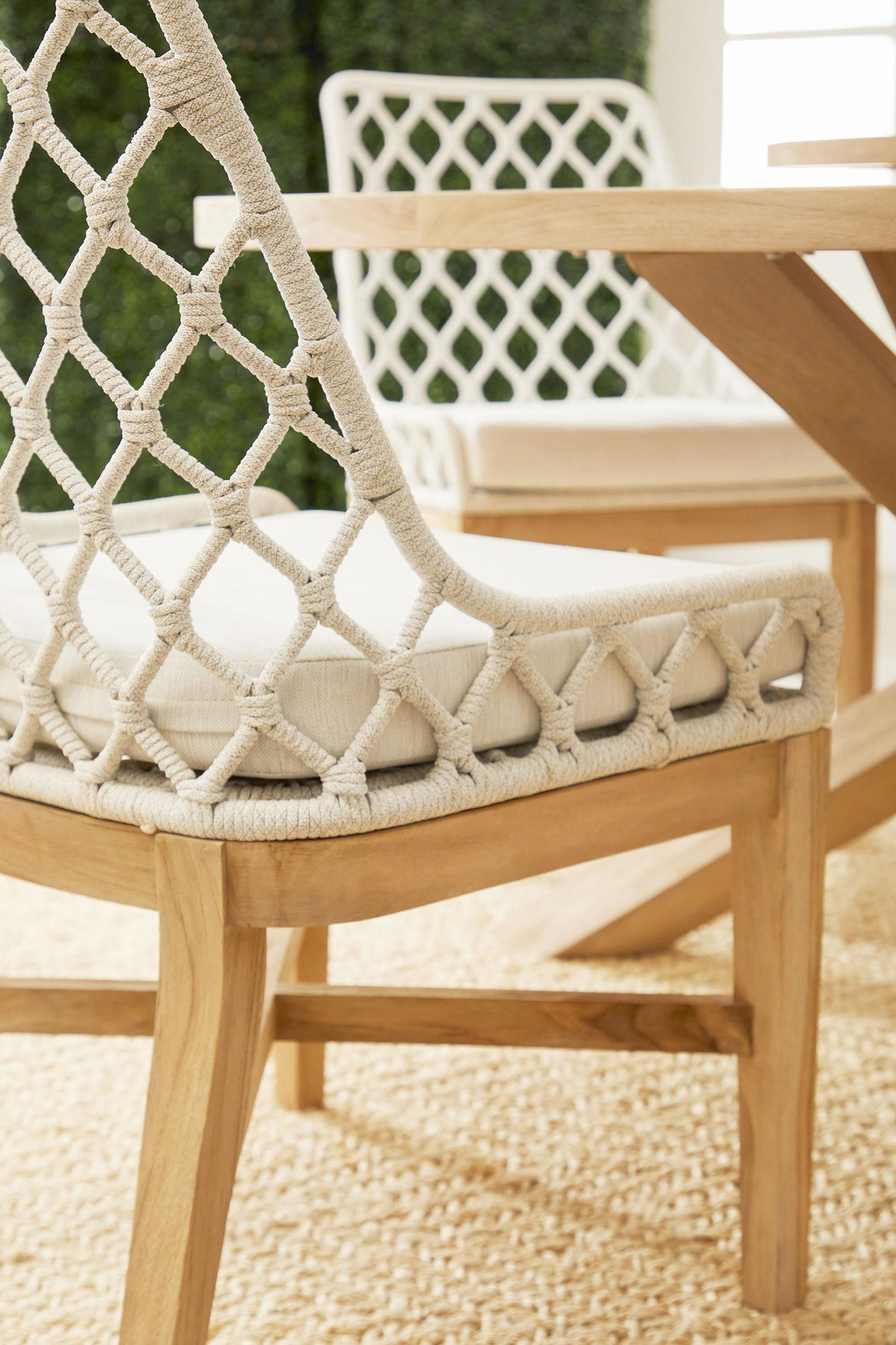Lattis Outdoor Dining Chair, by Essentials for Living, 22" width x 35.75" height x 23.5" depth View 12