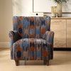 Lainey Upholstered Ikat Armchair, Accent Chair by Uttermost, 30" width x 32.5" height x 31.5" depth thumbnail 5