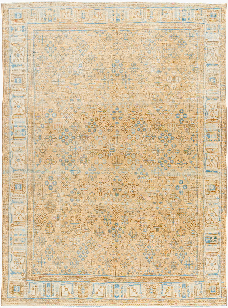 Antique One of a Kind Handmade Rug, by Surya, 10'8" length x 7'1" width