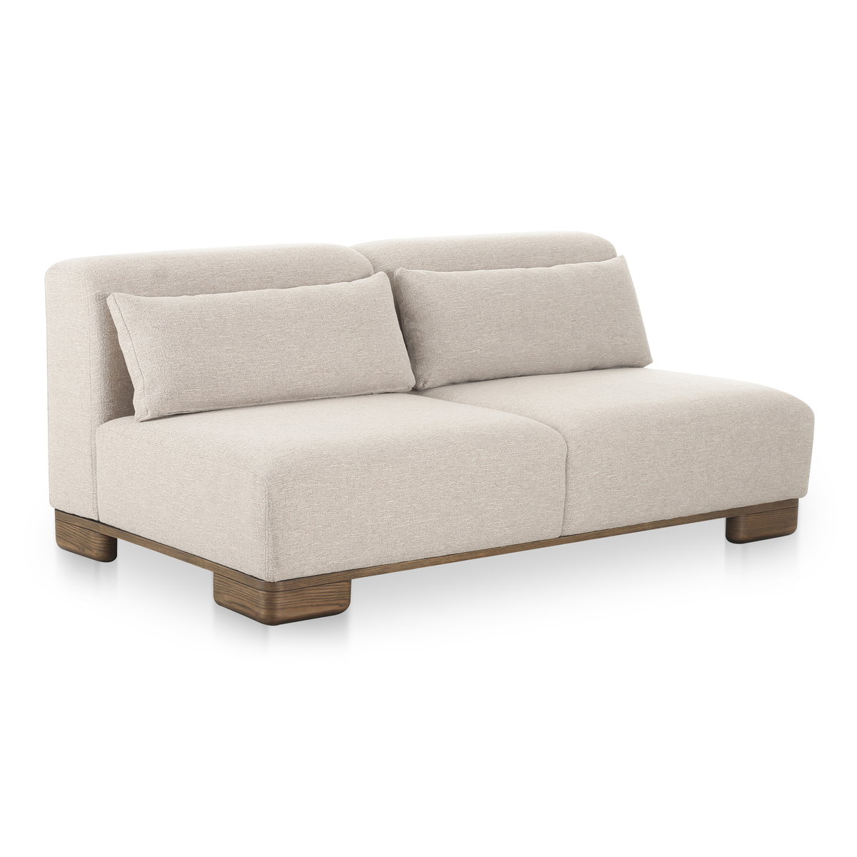 June Sofa Oatmeal, Sofas & Sectional by Moe's Home, 70" width x 30" height x 40" depth View 2
