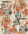 Aztec Orange Peel & Stick Wallpaper, by York Wall, 16'6" length x 1'8.5" width x 0.02" depth thumbnail