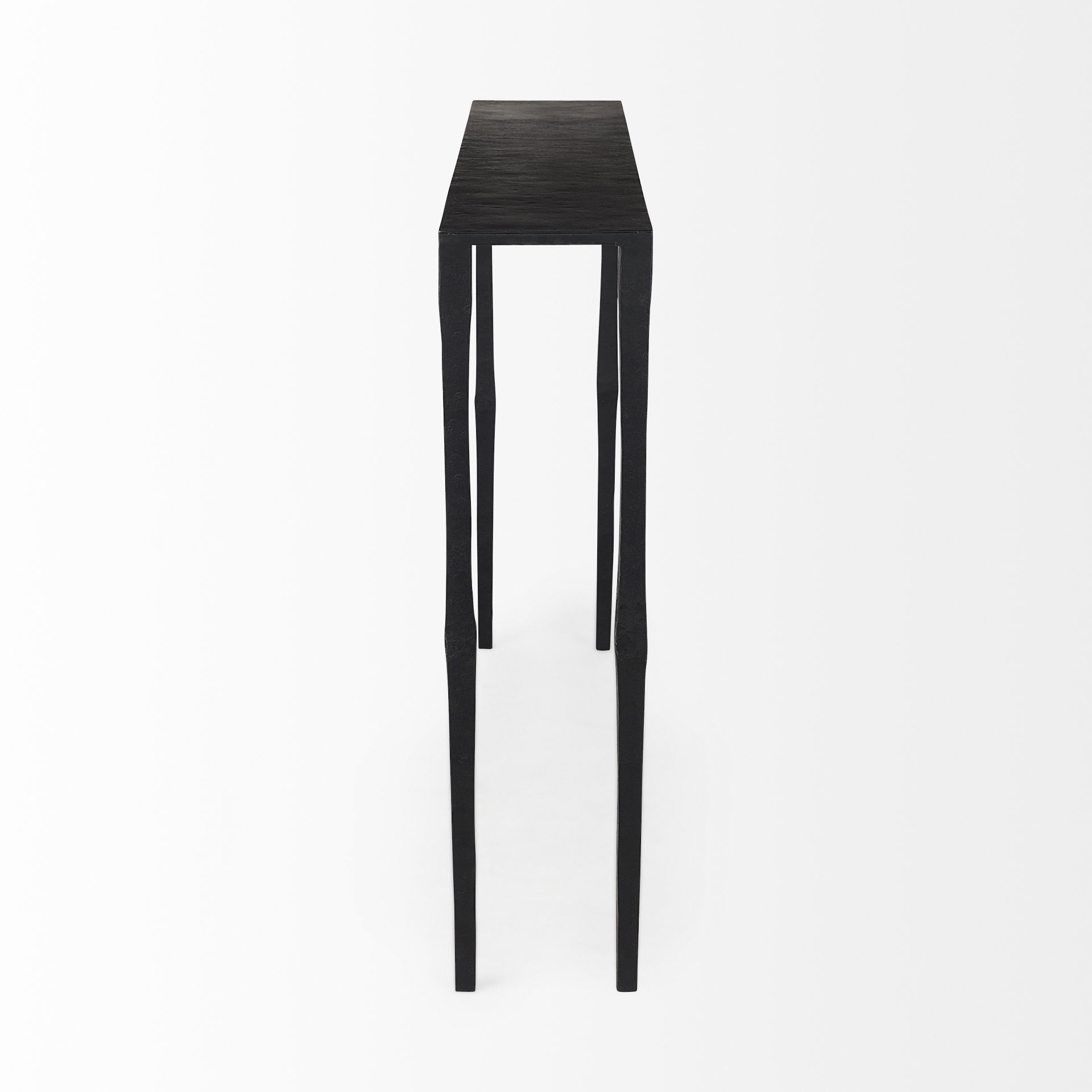 Timothy  48.0 X 8.0 X 30.0 Ebony Black Iron Console Table large image 