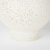 Heket Short White Glass Vase, by Mercana, 6.89" length x 6.89" width x 8.86" height thumbnail 9