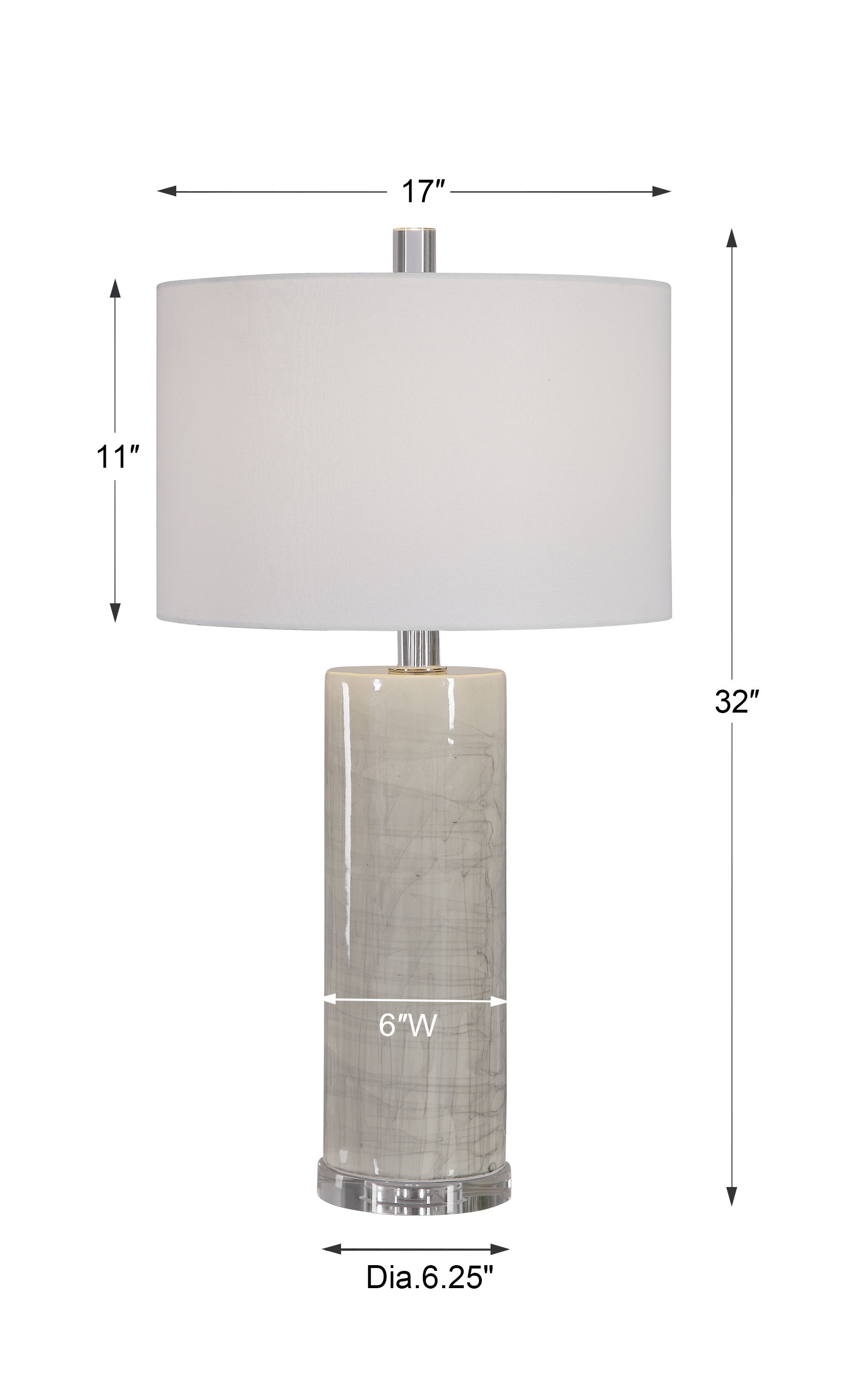 Zesiro Modern Table Lamp large image 