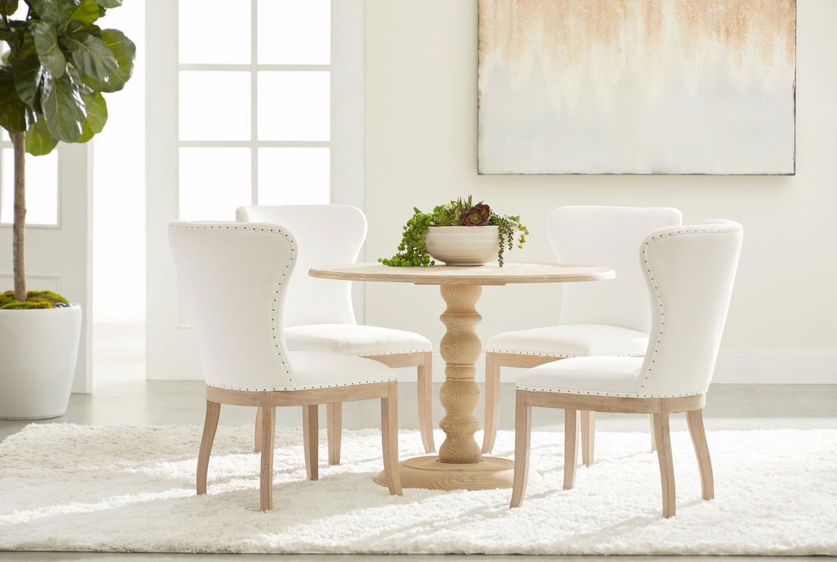 Chelsea 42' Round Dining Table, by Essentials for Living, 42.25" width x 30" height x 42.25" depth View 15