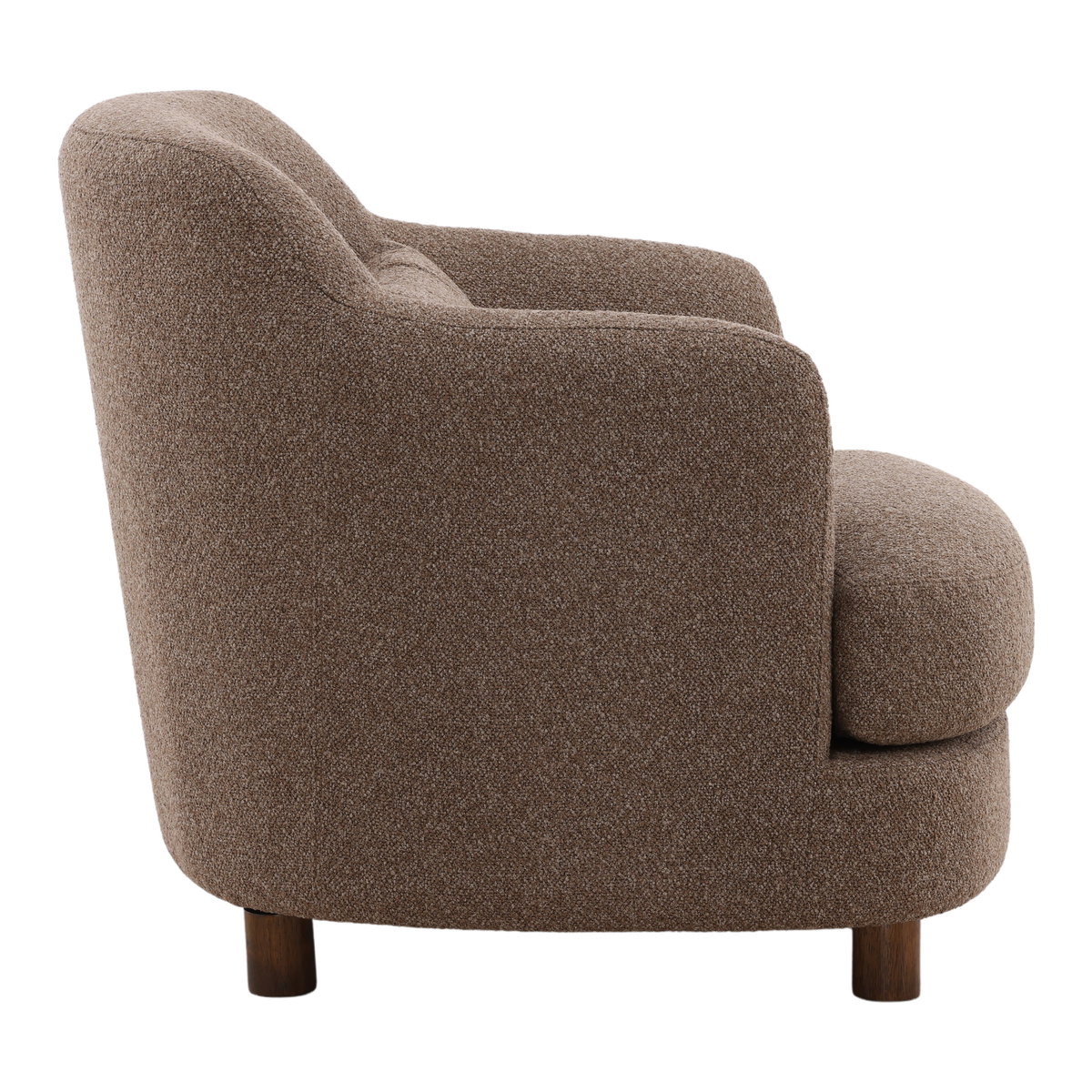 Saylor Occasional Chair Brown, Accent Chair by Dovetail, 34" width x 31.5" height x 36.5" depth View 3