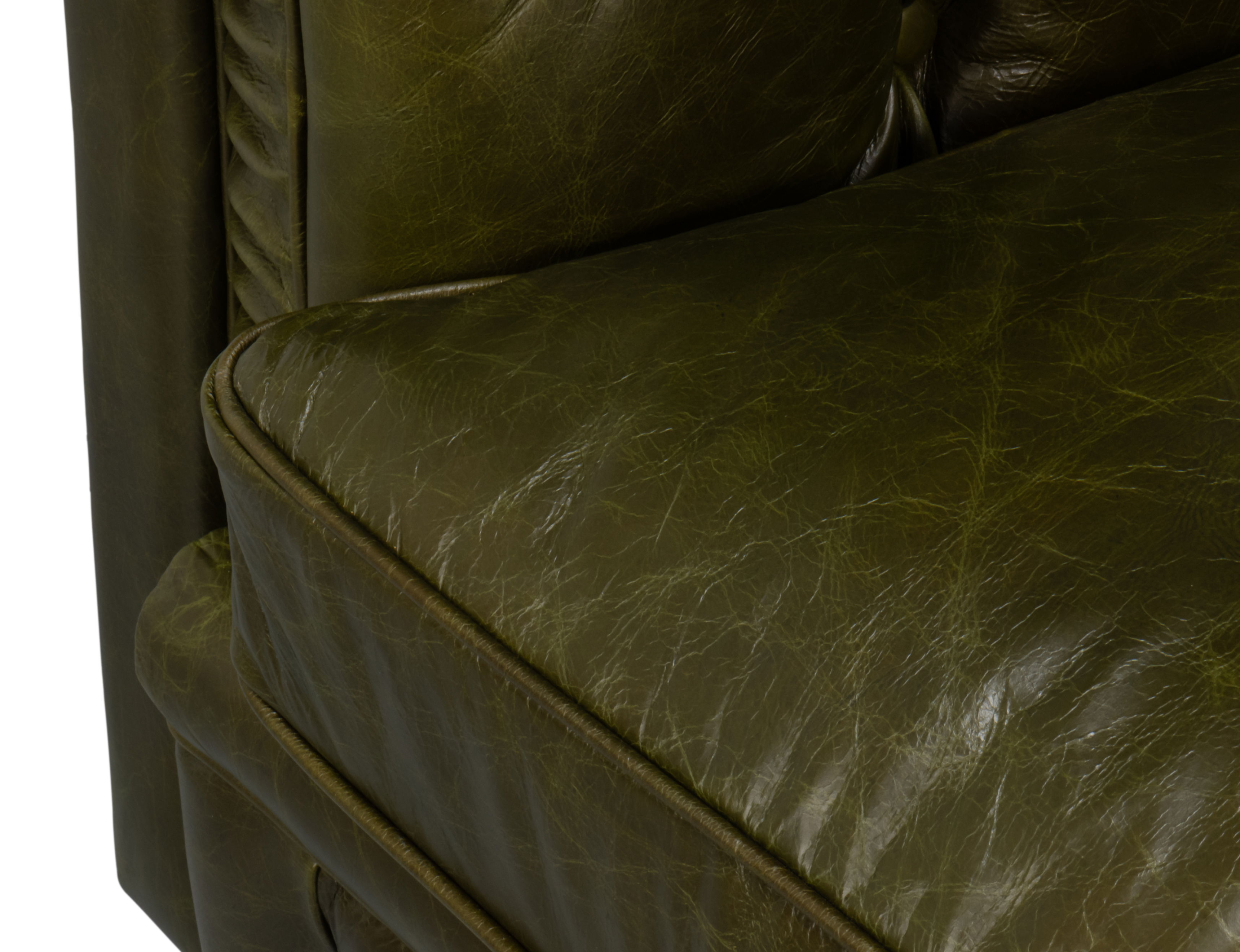 Savile Leather Chair,Green large image 