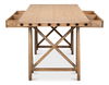Sawhorse Desk, Natural Polished Old Pine, by Sarreid, 87" length x 33" width x 30" height thumbnail 4