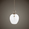 Calix Large Blown Glass 1 Light Pendant, by Uttermost, 1'3.75" width x 1'11" height x 1'3.75" diameter x 1'3.75" depth thumbnail 6