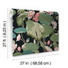 Lotus Pond Black & Pink Wallpaper 12 Lotus Pond Black & Pink Wallpaper thumbnail 12