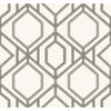 Sawgrass Trellis White & Taupe Wallpaper thumbnail 0