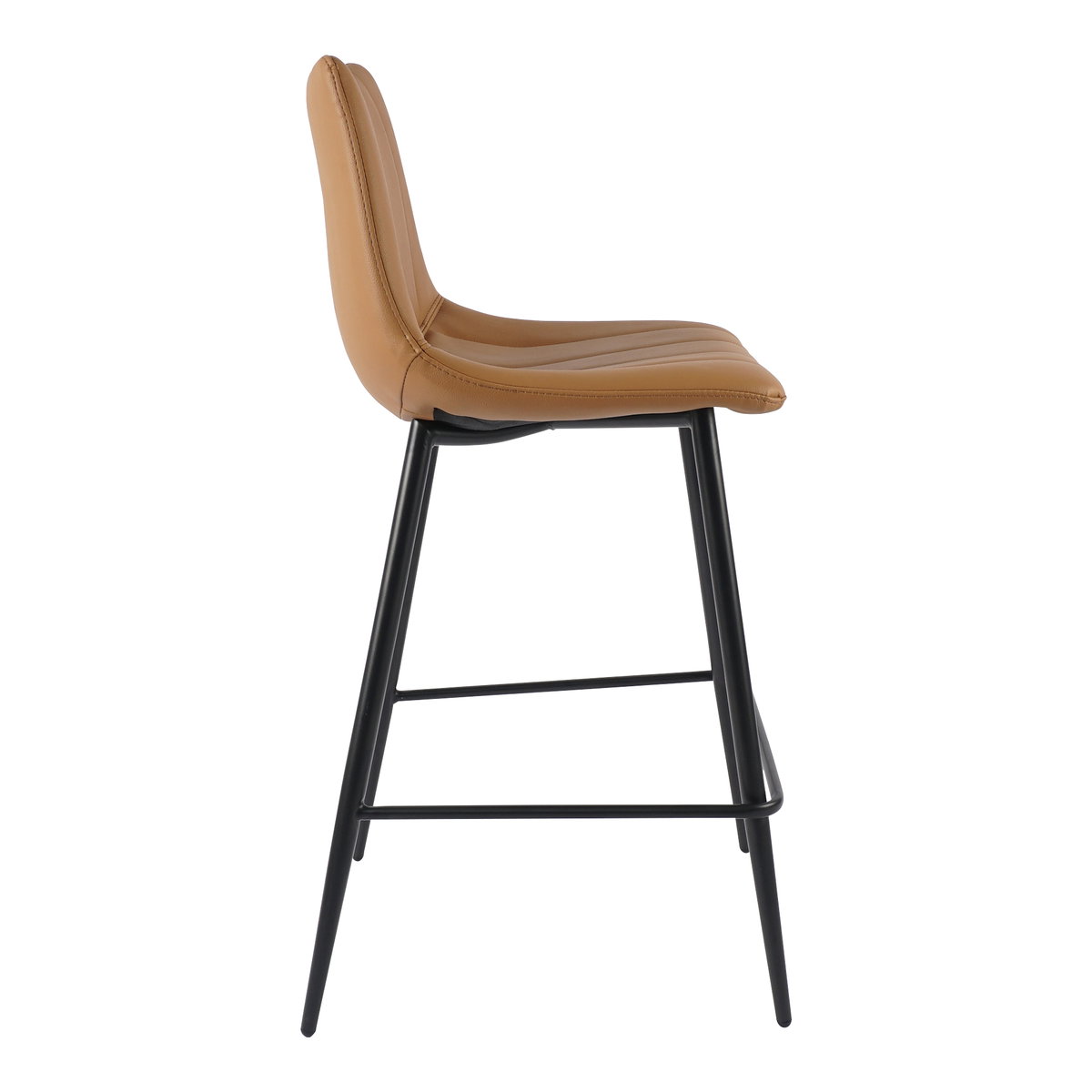 Alibi Counter Stool Tan - Set Of Two, Counter & Bar Stool by Moe's Home, 17.7" width x 37" height x 20" depth View 6