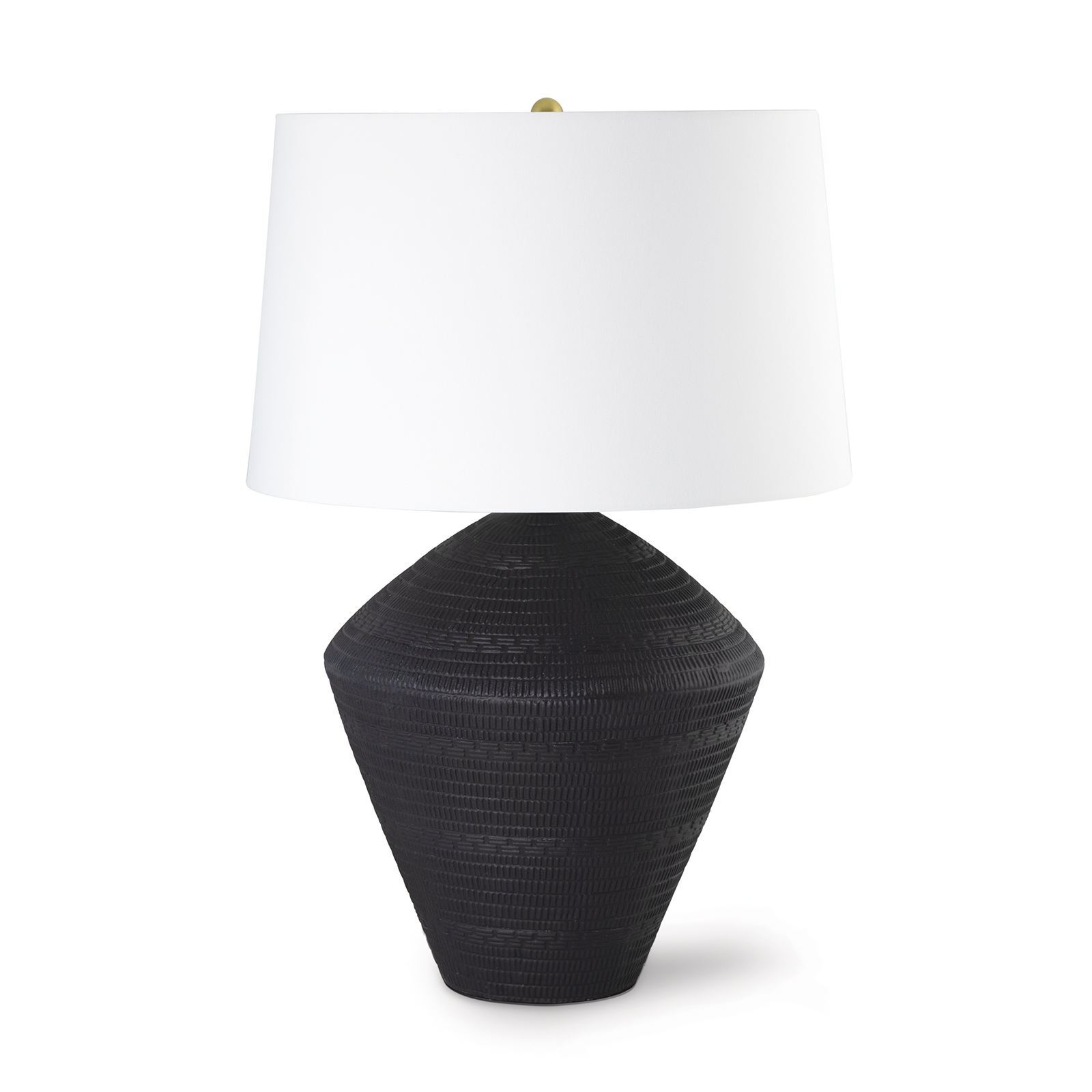 Online Designer Combined Living/Dining Soren Ceramic Table Lamp (Black)