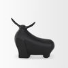 Radu Large Matte Black Metal Bull Decorative Object thumbnail 2