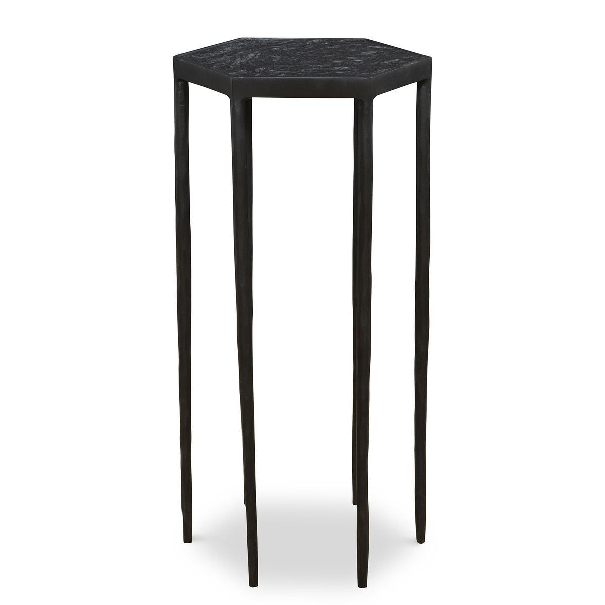 Aviary Hexagonal Accent Table, Side & End Table by Uttermost, 11.85" width x 24" height x 10.5" depth View 1