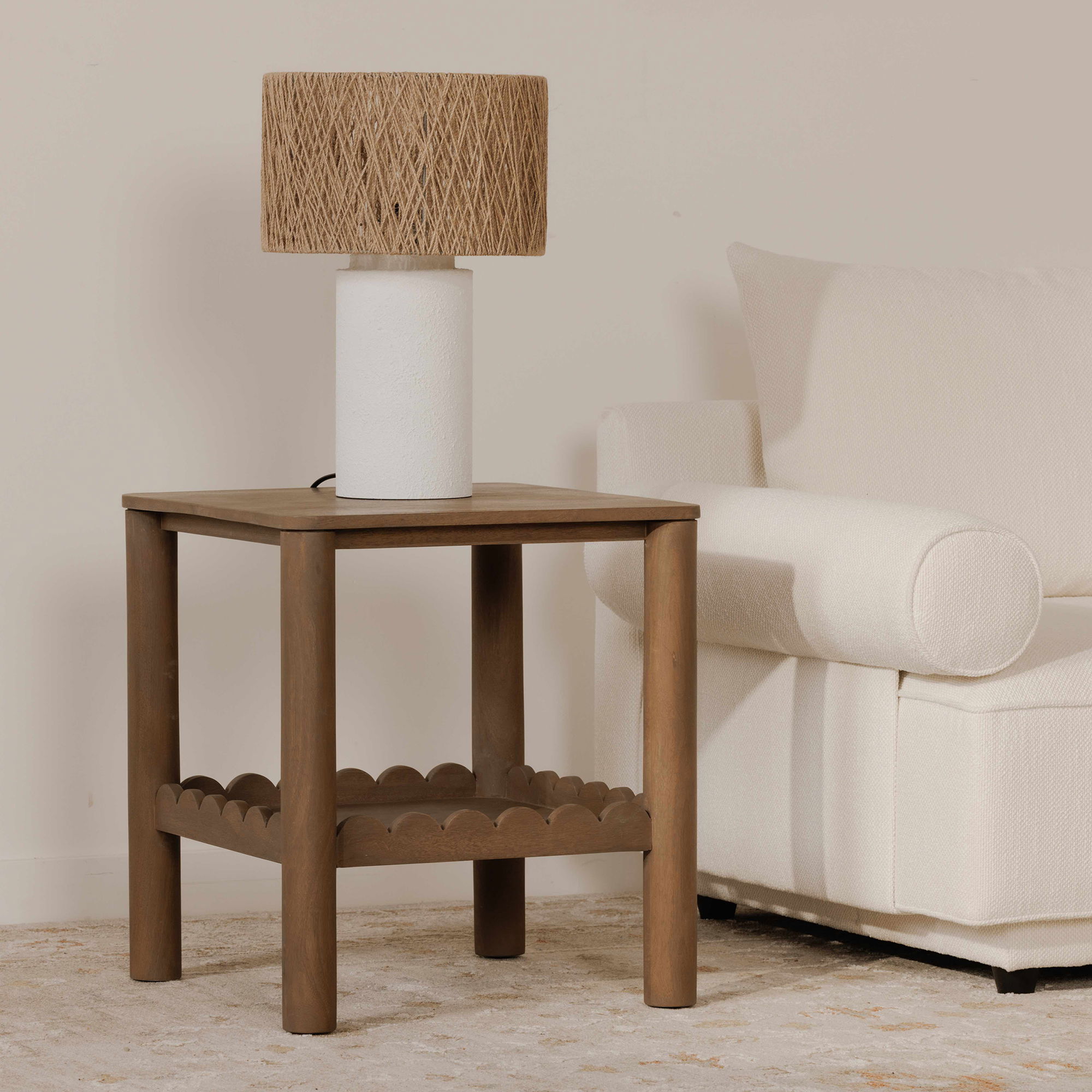Wiley Side Table Vintage Brown, Side & End Table by Moe's Home, 20" width x 22" height x 20" depth View 8