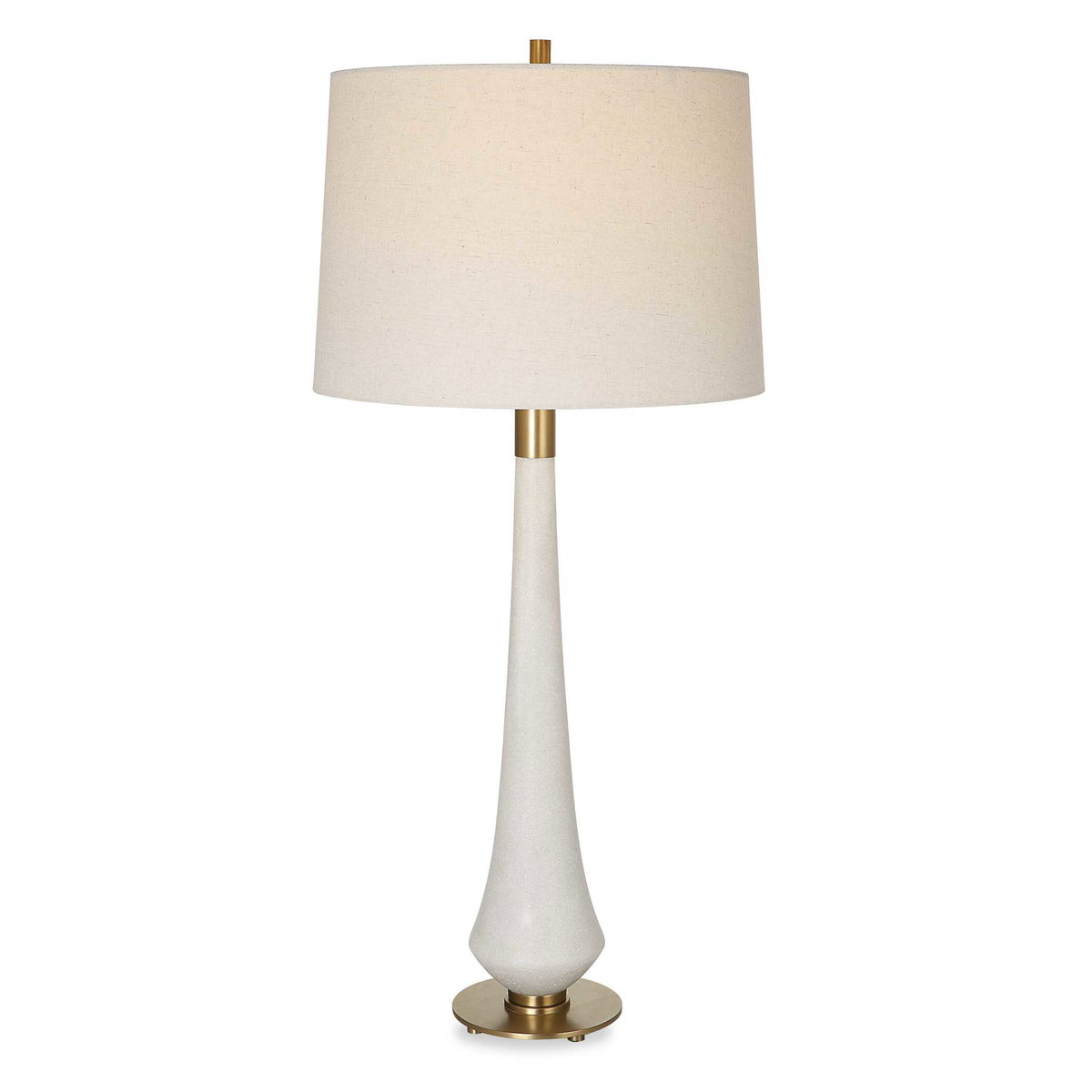Marille Ivory Stone Table Lamp, by Uttermost, 1'4" width x 2'11.5" height x 1'4" depth View 1