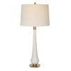 Marille Ivory Stone Table Lamp, by Uttermost, 1'4" width x 2'11.5" height x 1'4" depth thumbnail 1