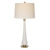 Marille Ivory Stone Table Lamp, by Uttermost, 16" width x 35.5" height x 16" depth thumbnail 1