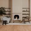 Yates Accent Chair Beige Faux Shearling thumbnail 7