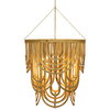 Scallop Chandelier, by Woven, 32.25" height x 29.75" diameter thumbnail 3