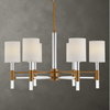Welkin 6 Light Modern Chandelier, by Uttermost, 30" width x 27.75" height x 30" diameter x 30" depth thumbnail 2