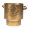 Juno 8.5H Large Gold Iron Vase, by Mercana, 11" length x 8" width x 8.5" height thumbnail 1