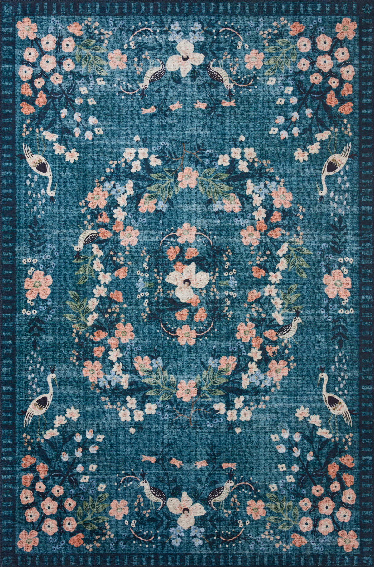 Rifle Paper Co. x Loloi Palais Rug, 2'6" length x 7'6" width View 1