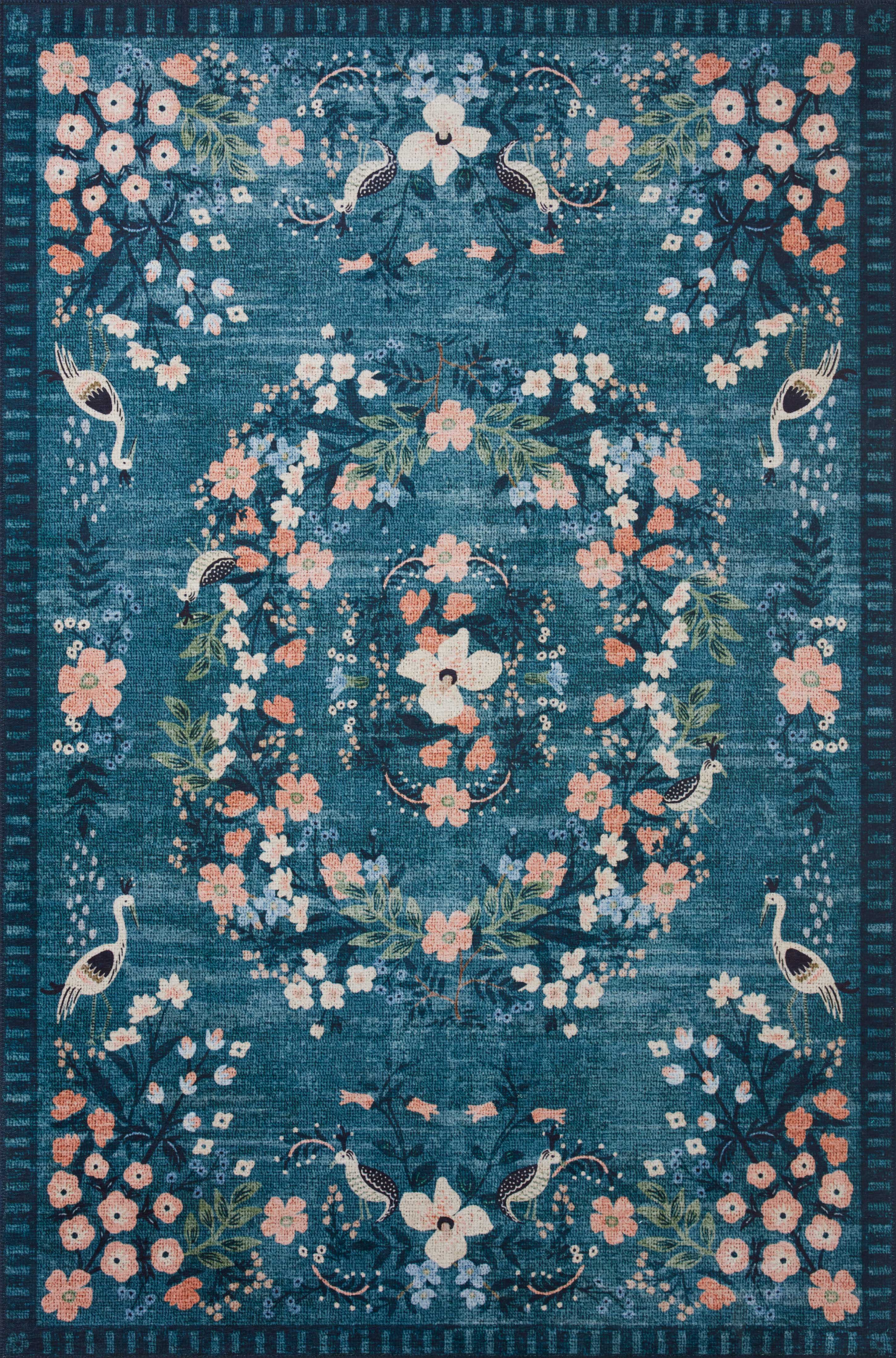 Rifle Paper Co. x Loloi Palais Rug, 2'6" length x 7'6" width