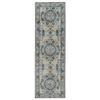 Jaipur Living Modify Handknotted Medallion Blue Light Gray Runner Rug thumbnail 0
