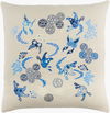 Chinese River Accent Pillow Down, Decorative Pillow by Surya, 20" length x 20" width thumbnail