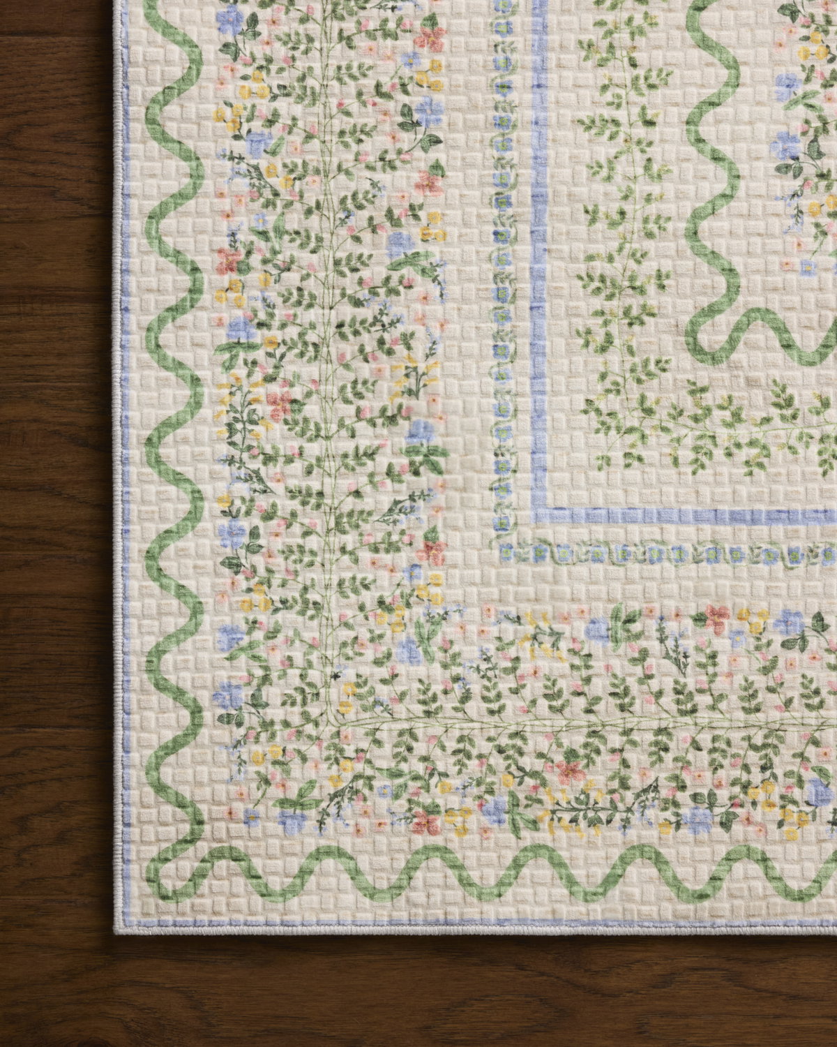 Rifle Paper Co. x Loloi Orchard Rug, 1'6" length x 1'6" width View 7