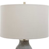 Monacan Gray Textured Table Lamp, by Uttermost, 1'4" width x 2'1.5" height x 1'4" depth thumbnail 6