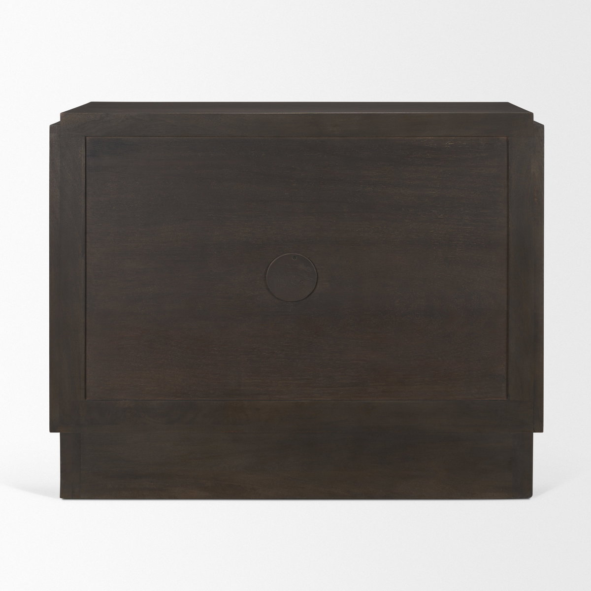 Wagner Dark Brown Wood with Arched Design Accent Cabinet, Cabinets & Chest by Mercana, 40" length x 18" width x 32" height View 7