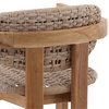 Jovita Outdoor Dining Chair Beige, by Dovetail, 22" width x 30.8" height x 22.44" depth thumbnail 5