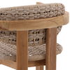 Jovita Outdoor Dining Chair Beige, by Dovetail, 22.1" width x 31.5" height x 22.5" depth thumbnail 5