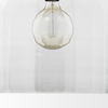 Sadah Large Clear Blown Glass with Gold Metal Pendant Light, by Mercana, 15.25" length x 15.25" width x 20.25" height thumbnail 8