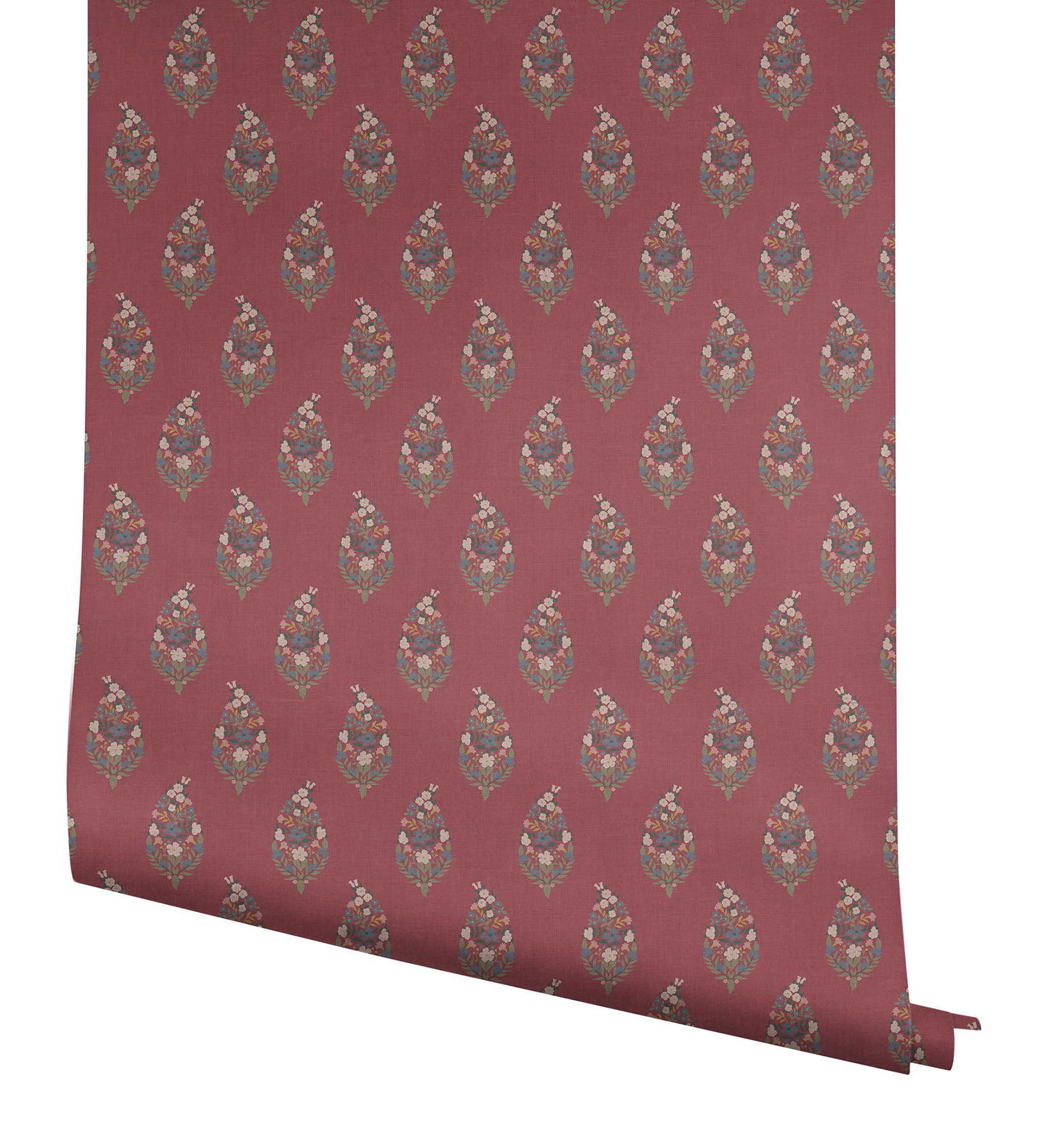 Paisley Burgundy Wallpaper large image 