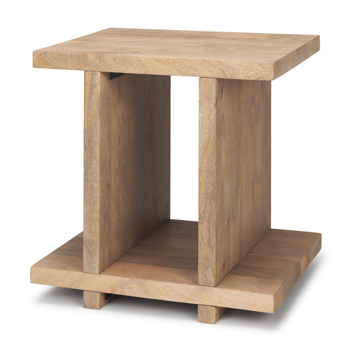 Nohr Light Brown Accent Table, Side & End Table by Mercana, 22" length x 18" width x 22" height View 1
