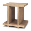 Nohr Light Brown Accent Table, Side & End Table by Mercana, 22" length x 18" width x 22" height thumbnail 1