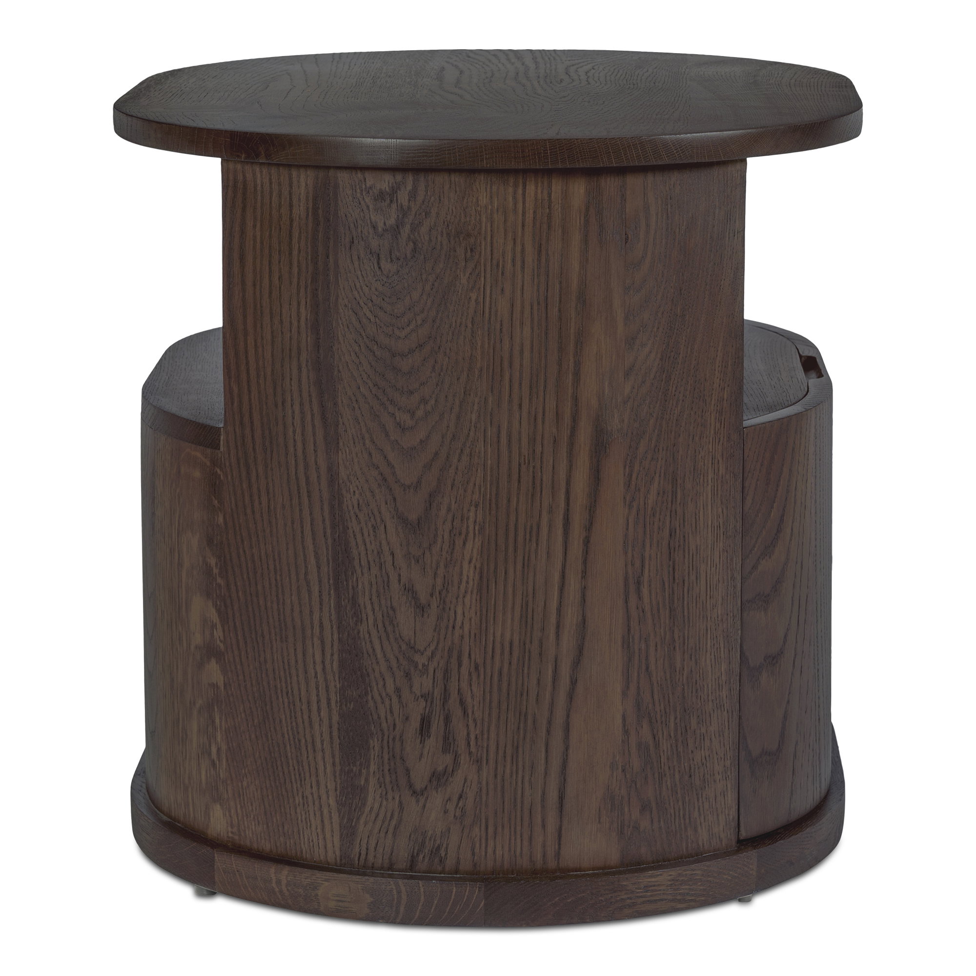 Tommy Nightstand Dark Brown, by Moe's Home, 26" width x 20.5" height x 20" depth View 3