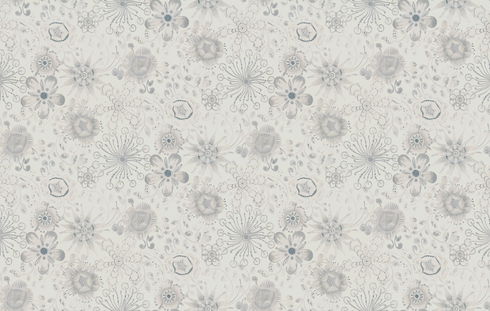 Magic Garden Grey Wallpaper