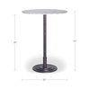 Tori Outdoor Bar Table White Marble, Counter & Bar Table by Moe's Home, 30" width x 42" height x 30" depth thumbnail 5