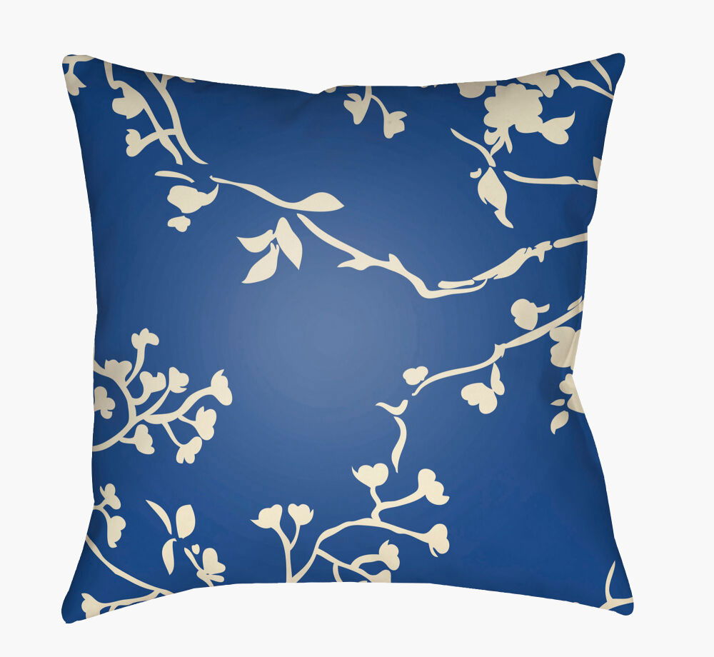 Chinoiserie Floral Accent Pillow large image 