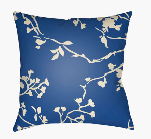 Chinoiserie Floral Accent Pillow